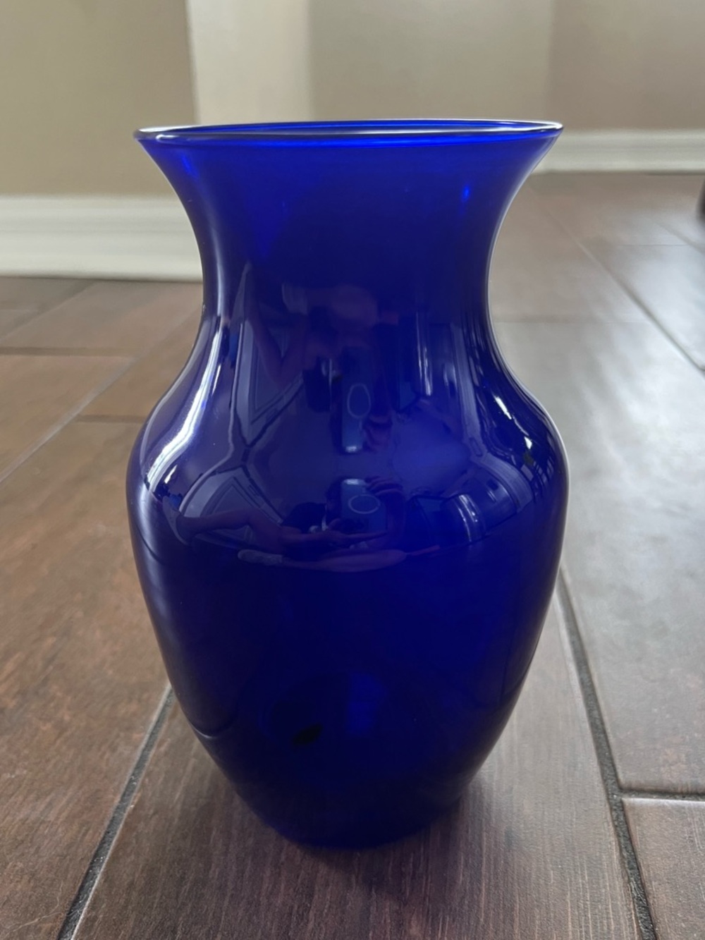 Cobalt Blue Glass 8" Flower Vase